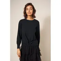 White Stuff Frankie Top Charcoal Grey Taglia: 12 | Maglie a manica lunga Outlet | Donna | Nero