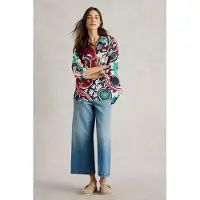 White Stuff Sophie Organic Cotton Shirt Black Multi Taglia: 14 | Maglie a manica lunga Outlet | Donna | Nero