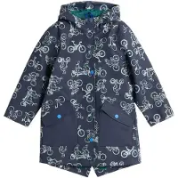 White Stuff Bike Printed Raincoat Navy Print Taglia: 5-6 | Giacche Outlet | Unisex | Blu