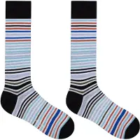Paul Smith Sock Gavin Stripe Black Taglia: OS | Calzini Outlet | Uomo | Nero