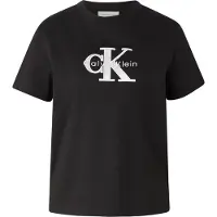 Calvin Klein Ss Classic Monologo Tee Black Taglia: S | Maglie Sportivi Outlet | Donna | Nero