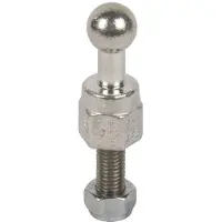 Dehn Punto fisso sferico D 25 mm diritto con bullone filettato e dado M12x25 mm 755225