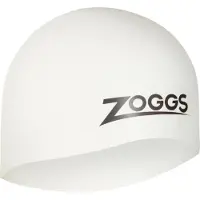 Zoggs Easy Fit Silicone Cap Cuffia da nuoto bianco