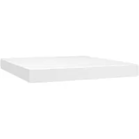 vidaXL Materasso a molle insacchettate bianco 160x200x20 cm in Pelle finta