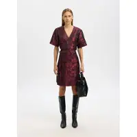 Selected Vestito Incrociato Donne Viola 36