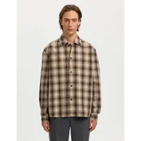 Selected Camicia A Quadri Uomini Marrone M