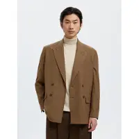 Selected Giacca A Doppio Petto Uomini Marrone 48