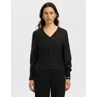 Selected Camicetta A Maniche Lunghe Donne Nero 40