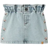 Lil´ Atelier Gonna blu denim / verde / eosina