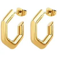 Breil Orecchini placcati oro Hexagonia TJ3511 — Orecchini