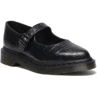 Dr. Martens Ballerine Elphie MJ Mary Jane Shoe Black New Vibrance Croco donne - Nero - 41