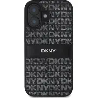 DKNY Custodia Per Telefono Pu Leather Repeat Pattern Tonal Stripe Iphone 16 Plus