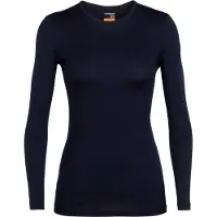 Icebreaker - Strato base in lana merino - W Merino 200 Oasis LS Crewe Midnight Navy per Donne - Taglia S - Blu navy
