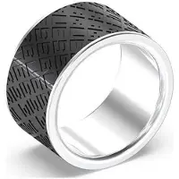 GUESS Modern steel Anello King`s Road JUMR03226JWST - Circuit: 64 mm