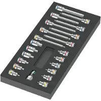 Wera 9723 Schaumstoffeinlage Zyklop B 3/8" Bitnuss Set 1