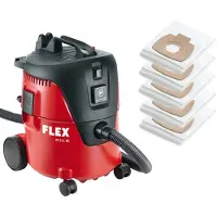 Flex VC 21 L MC Sicherheitssauger SET + 5 Vliesfiltersäcke 1250 W
