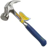 Estwing E3-16C Nail Hammer 02-40E3016C Shock Reduction Grip, martello da carpentiere 453 grammi