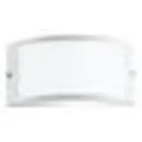 In.tec® Applique da esterno Austin, bianca, larghezza 25 cm, metallo, IP54