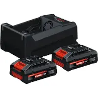 Bosch Caricabatterie Starter-set 2x Exba18v-40