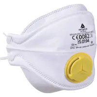 Delta Plus Maschera antipolvere FFP2 con valvola, 10 pezzi