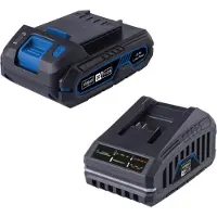 Scheppach 2.0Ah 20V battery + charger - universal battery for the 20V IXES range