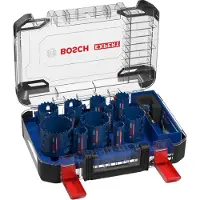 Bosch Punta Da Trapano Cava Expert Multi Material Power Change Plus 20/22/25/32/35/40/44/51/60/68/76 X 60 Mm 14 Unità