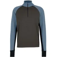 Stoic MerinoFleece260 FlenSt. Half Zip Pullover in lana merino Uomo (S, grigio)