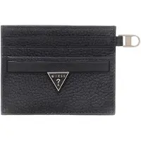 GUESS portacarte da uomo in pelle martellata nero