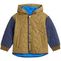 White Stuff Star Quilted Colourblock Coat Khaki Green Taglia: 3-4 | Giacche Outlet | Unisex | Marrone