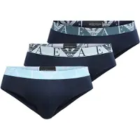 Emporio Armani per uomo. EM000258_AF20668 Set di 3 slip blu navy Prest (XL), Homewear, Cotone