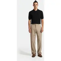 AllSaints Rowan Ss Polo Washed Black Taglia: L | Polo Outlet | Uomo | Nero