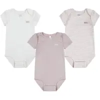 Levi's Girls 3pk Bow Bodysuit Set Rapture Rose Taglia: 3M | Biancheria Intima Outlet | kids | Rosa