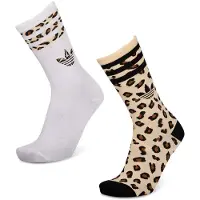 Adidas Calzini Leopard Crew Socks 2 Pairs donne - Multicolore - S