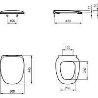 Ideal standard Siège de WC Dea Standard idéal, Softclose, T676783, T676783