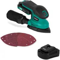 Vonroc Levigatrice palmare 20V - 2.0Ah | Incl. batteria e caricatore rapido