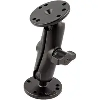 National Products Braccio Pivot Singolo Universal Double Ball Mount With Two Round Plates B Size Medium