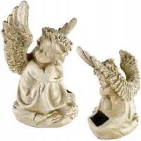 HLO SOLAR GUARDIAN ANGEL CANDLE, luminosa per giardino o tomba, 16 CM