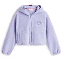Tommy Hilfiger Girls Polar Fleece Emb Zip Periwinkle Dusk Taglia: 8 | Giacche Outlet | Unisex | Blu