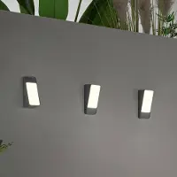 In.tec® Appliance da esterni LED Coupe, antracite, altezza 20 cm, metallo