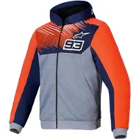 Alpinestars Felpa MM93 Chrome V2 Sport Blue Navy Gray Mel Red Fluo