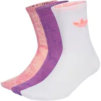 Adidas Calzini Tie Dye Crew Socks 3 Pairs donne - Rosa - M