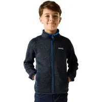 Regatta Kid's Junior Newhill Giacca in pile Bambini (6-7 Years, nero)
