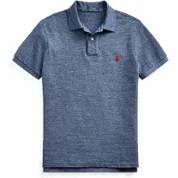 Ralph Lauren per uomo. 710548797012 Polo in piqué slim blu scuro (M), Casual, Cotone, Manica corta, Navy