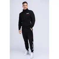 Lonsdale Tuta da jogging 'Geddington' rosso sangue / nero / bianco
