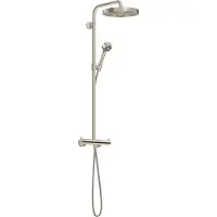 Axor hansgrohe One Showerpipe avec thermostat et douche de tête 280 1jet EcoSmart, 48795820, 48795820