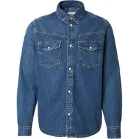 Pepe Jeans per uomo. PM30909155U0 Camicia autentica Brooks in denim blu (M), Casual, Manica lunga