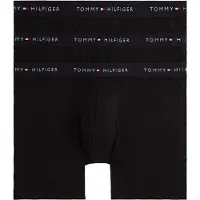 Tommy Hilfiger 3-pack Signature Logo Waistband Boxer Briefs Black Taglia: S | Biancheria intima Outlet | Uomo | Nero