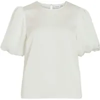 Vila Viellette Round Neck Top A Maniche Corte
