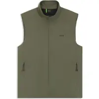 BOSS per uomo. 50551055 Gilet verde Lite X (L), Casual, Poliamide