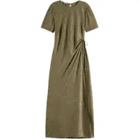 Scotch & Soda Crushed Satin Wrap Dress Washed Military Taglia: 34 | Maxi abiti Outlet | Donna